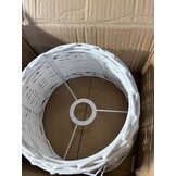 vidaXL Lampenkap Ø25x17 cm wicker wit