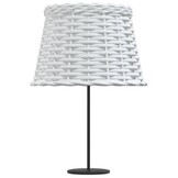 vidaXL Lampenkap Ø25x17 cm wicker wit