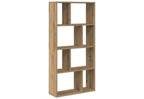 Boekenkast Bewerkt Hout Artisanaal Eiken 60x20x120,5 cm - 34% Korting