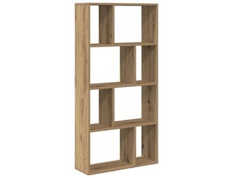 vidaXL Boekenkast 60x20x120,5 cm bewerkt hout artisanaal eikenkleurig