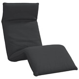 vidaXL Ligstoel inklapbaar 175x54x8,5 cm Oxford stof zwart