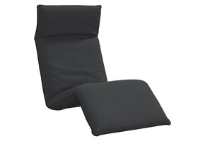 Inklapbare Ligstoel Oxford Stof Zwart - 34% Korting