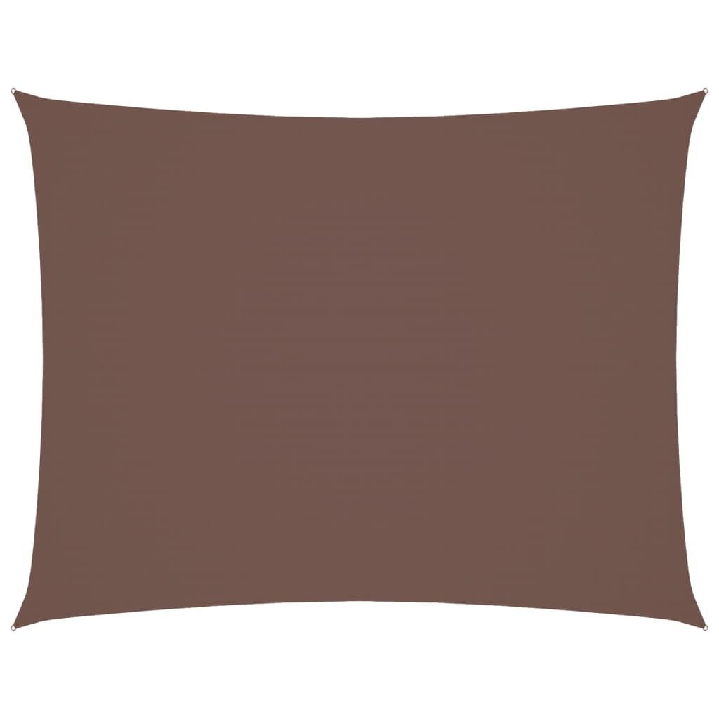 vidaXL Zonnescherm rechthoekig 3x6 m oxford stof bruin