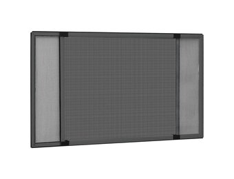 vidaXL Raamhor uitschuifbaar (100-193)x75 cm antracietkleurig