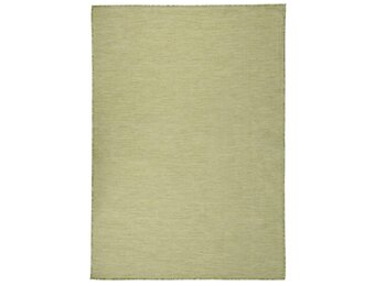 vidaXL Buitenkleed platgeweven 160x230 cm groen