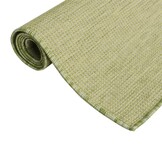 vidaXL Buitenkleed platgeweven 160x230 cm groen