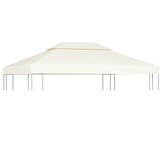 vidaXL Vervangend tentdoek prieel 310 g/m² 3x4 m crèmewit
