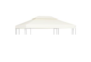vidaXL Crème wit prieel vervangdoek 3x4m - 34% korting