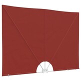 vidaXL Terrasscherm inklapbaar 240x160 cm terracottakleurig