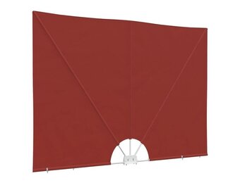 vidaXL Terrasscherm inklapbaar 240x160 cm terracottakleurig