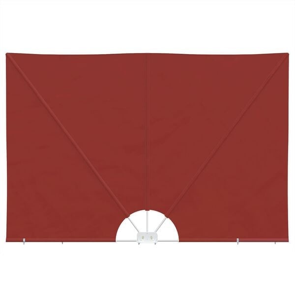 vidaXL Terrasscherm inklapbaar 240x160 cm terracottakleurig