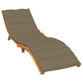 Comfortabel Ligbedkussen 200x50cm Gemêleerd Taupe - 33% Korting