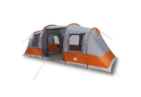 VidaXL Tunneltent voor 4 personen - Waterdicht, Grijs/Oranje - 35% Korting!