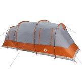 VidaXL Tunneltent voor 4 personen - Waterdicht, Grijs/Oranje - 35% Korting!