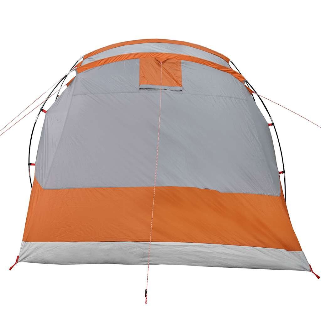 VidaXL Tunneltent voor 4 personen - Waterdicht, Grijs/Oranje - 35% Korting!
