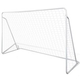 vidaXL Voetbaldoelset hoogwaardig 240x90x150 cm staal