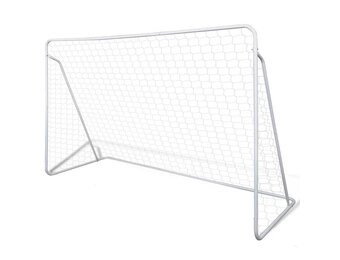 vidaXL Voetbaldoelset hoogwaardig 240x90x150 cm staal