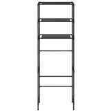 Opbergrek Boven Toilet, 3 Laags, 53x28x169 cm, Zwart - 32% Korting