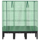 vidaXL Plantenbak verhoogd met kashoes 120x40x140 cm rattanlook