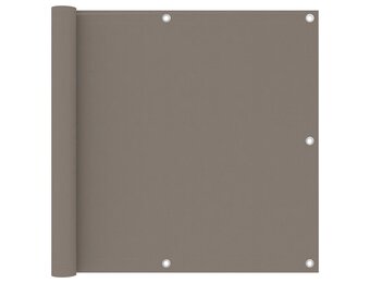 vidaXL Balkonscherm 90x500 cm oxford stof taupe