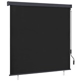 vidaXL Buiten Rolgordijn Gestreept Antraciet 180 x 250 cm Stof