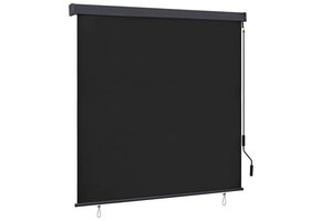 Buiten Rolgordijn Gestreept Antraciet 180x250cm (53% Korting)