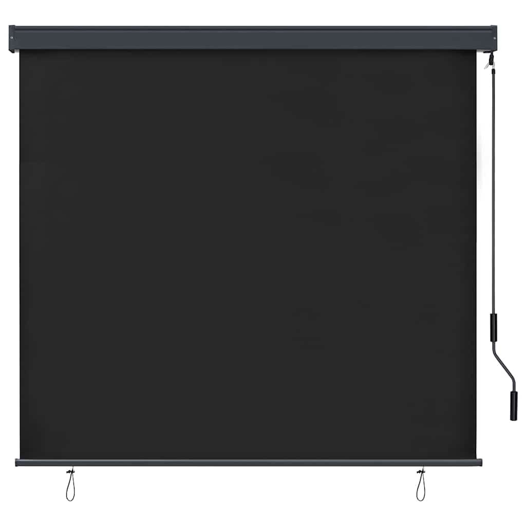 vidaXL Buiten Rolgordijn Gestreept Antraciet 180 x 250 cm Stof