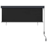 vidaXL Buiten Rolgordijn Gestreept Antraciet 180 x 250 cm Stof