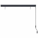 vidaXL Buiten Rolgordijn Gestreept Antraciet 180 x 250 cm Stof