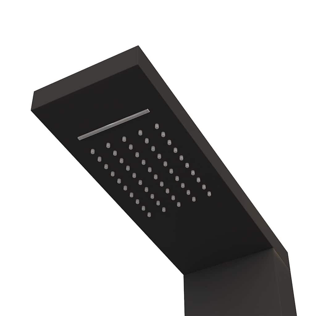 vidaXL Douchepaneelsysteem aluminium zwart