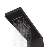 vidaXL Douchepaneelsysteem aluminium zwart