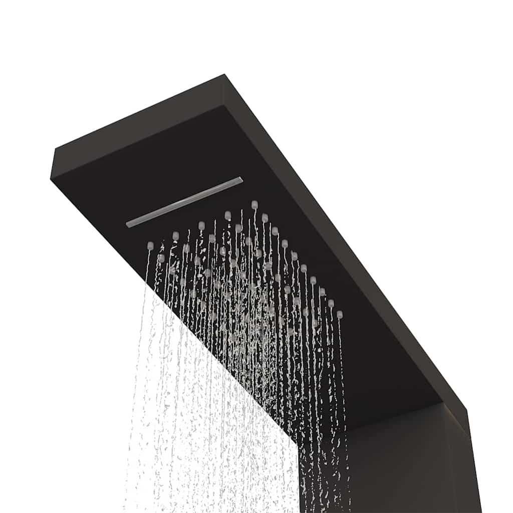 vidaXL Douchepaneelsysteem aluminium zwart