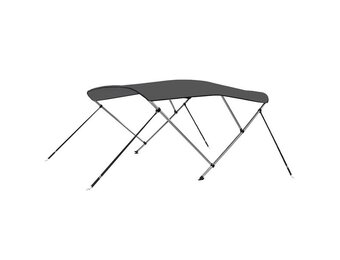 vidaXL Biminitop 3-boogs 183x140x137 cm antracietkleurig