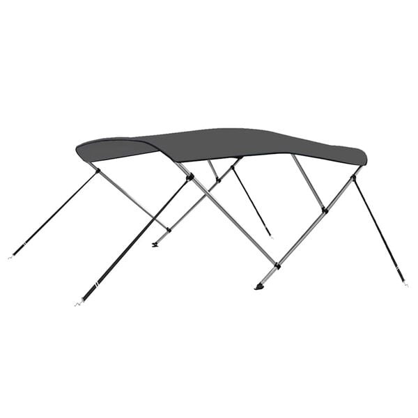 vidaXL Biminitop 3-boogs 183x140x137 cm antracietkleurig