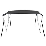 vidaXL Biminitop 3-boogs 183x140x137 cm antracietkleurig