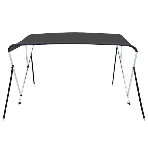 vidaXL Biminitop 3-boogs 183x140x137 cm antracietkleurig