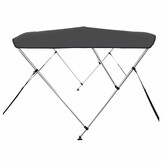 vidaXL Biminitop 3-boogs 183x140x137 cm antracietkleurig