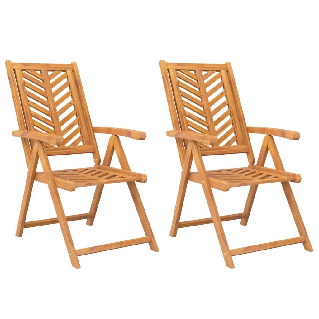 VidaXL Tuinstoelen 2x Verstelbaar Acaciahout 35% Korting