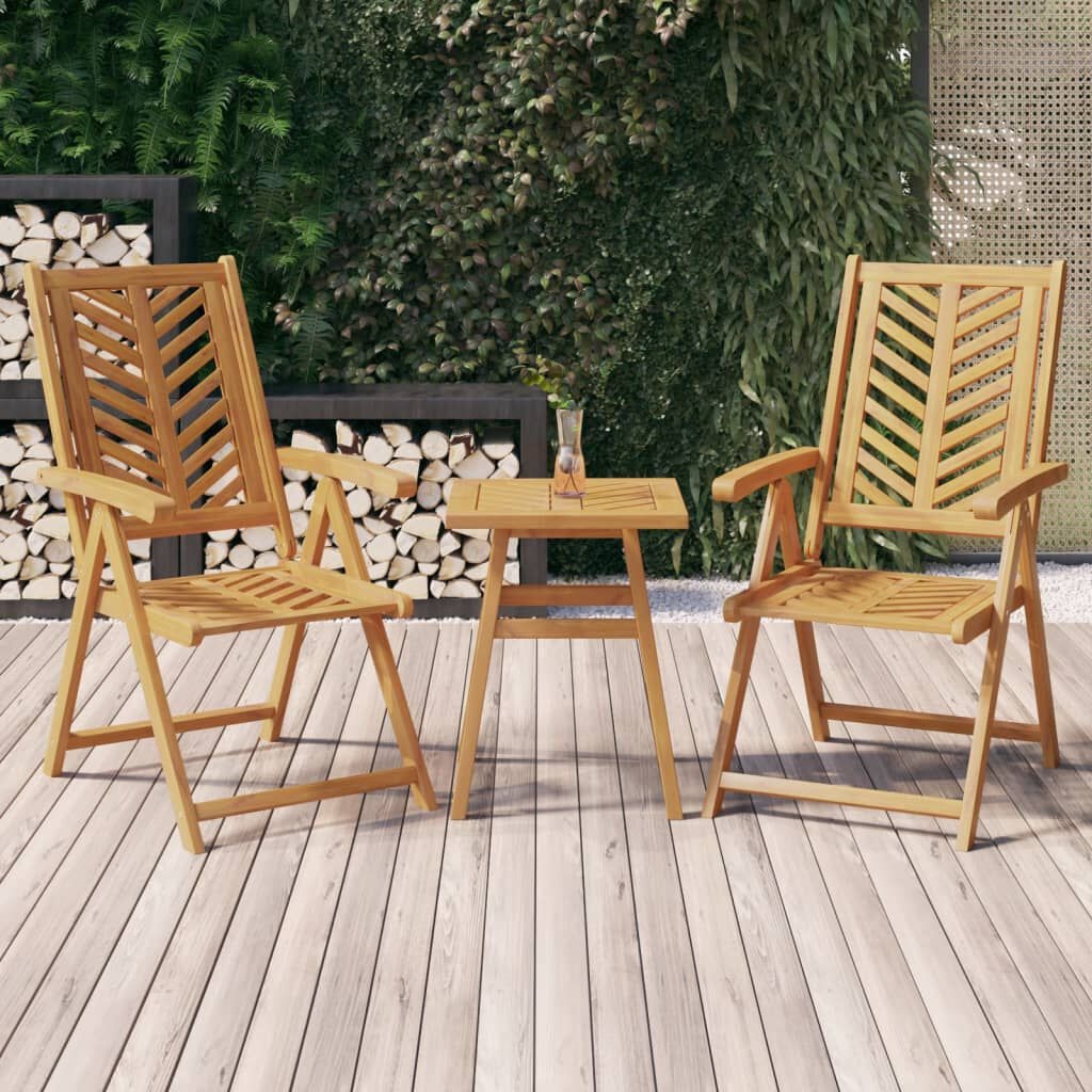 VidaXL Tuinstoelen 2x Verstelbaar Acaciahout 35% Korting