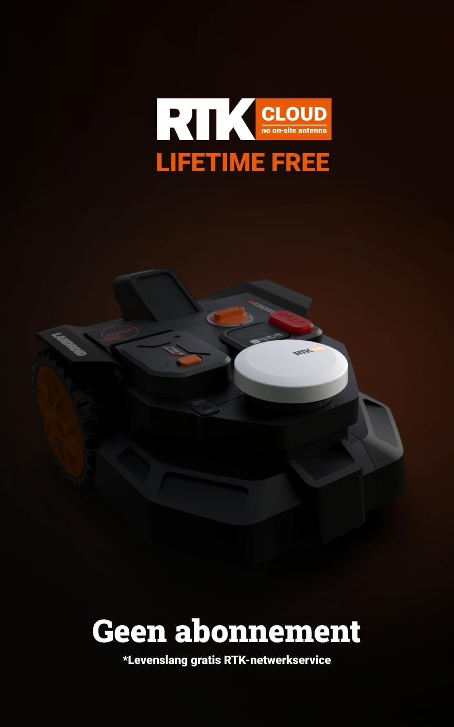 WORX Landroid Vision Cloud WR304E Robotmaaier - Zwart - Geschikt voor 400 m²