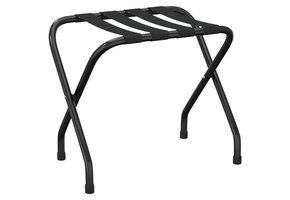 Bagagerek met Rugleuning 56x40x49 cm Zwart - 33% Korting
