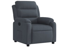 Verstelbare Fluwelen Fauteuil Donkergrijs - 41% Korting!