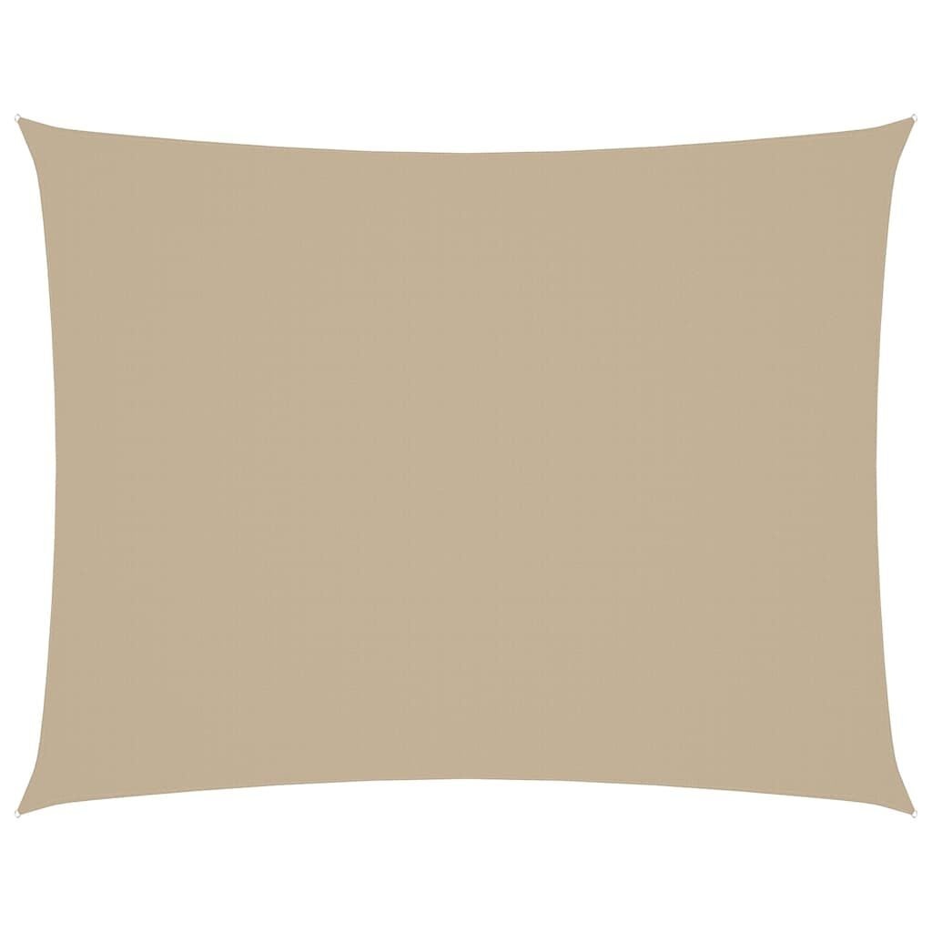 Rechthoekig Zonnescherm 2,5x4m Beige Oxford Stof - 40% Korting