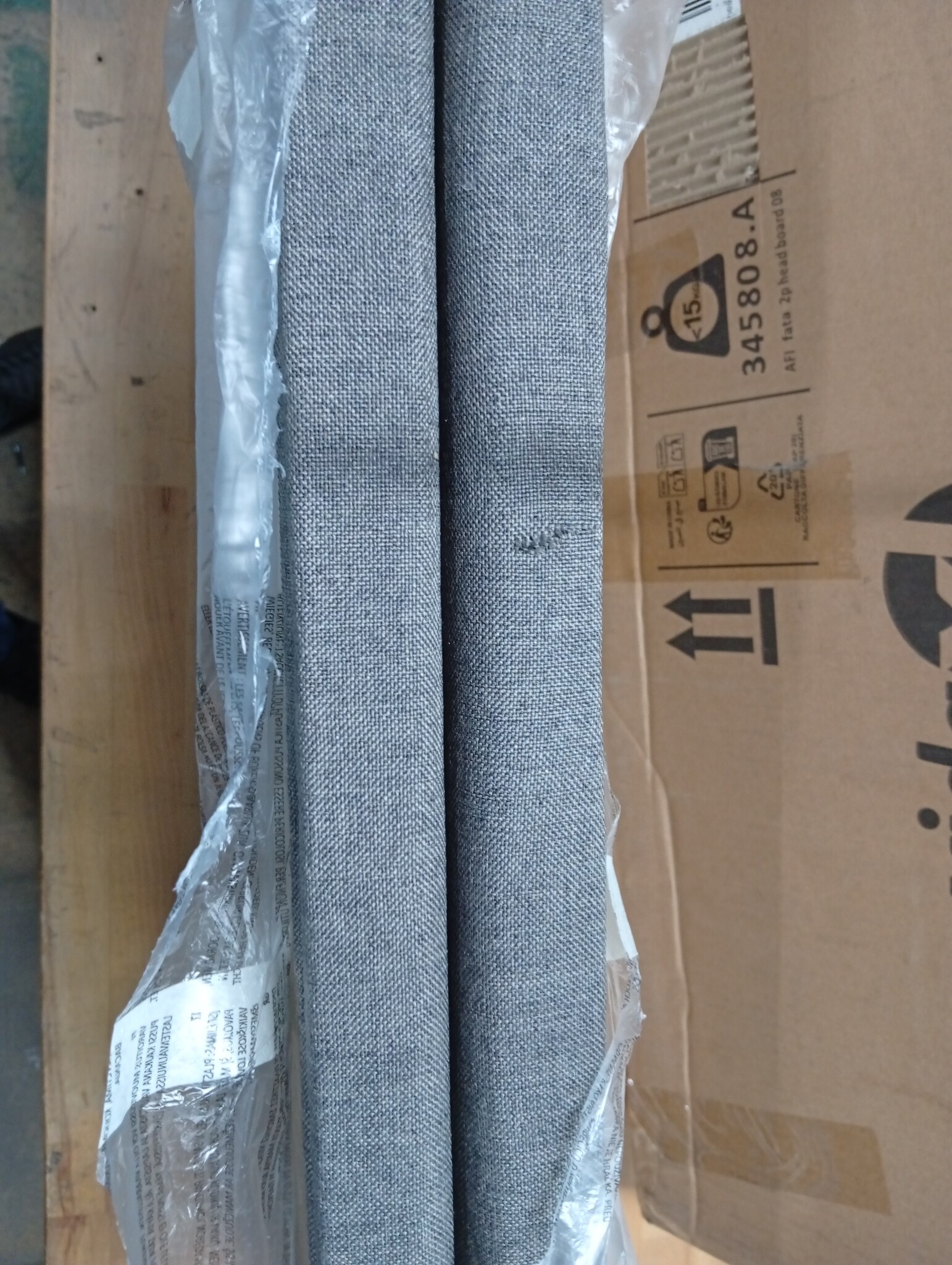 Hoofdborden Set Taupe Stof 80x5x78/88 cm - 57% Korting