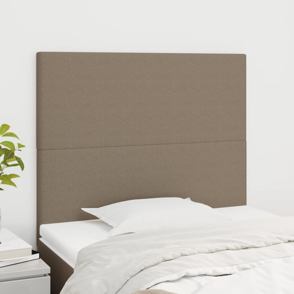 Hoofdborden Set Taupe Stof 80x5x78/88 cm - 57% Korting