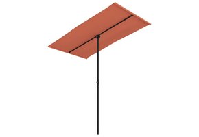 Parasol Terracotta Aluminium Paal 180x110 cm - 33% Korting