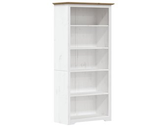 vidaXL Boekenkast 5-laags BODO 82x40x173 cm massief grenenhout bruin