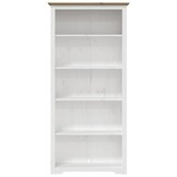vidaXL Boekenkast 5-laags BODO 82x40x173 cm massief grenenhout bruin
