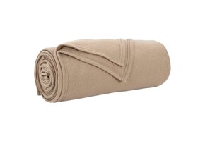 VidaXL Fleece Plaid Camel 170 x 130 cm - 31% Korting