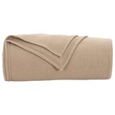VidaXL Fleece Plaid Camel 170 x 130 cm - 31% Korting